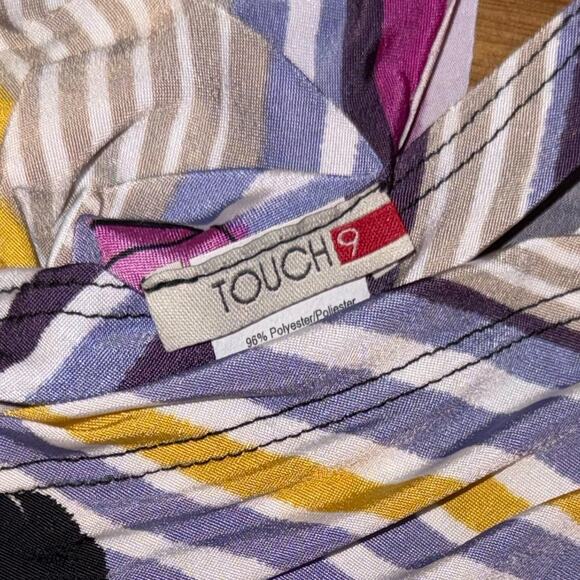 Purple Striped Floral Top - Picture 5 of 5